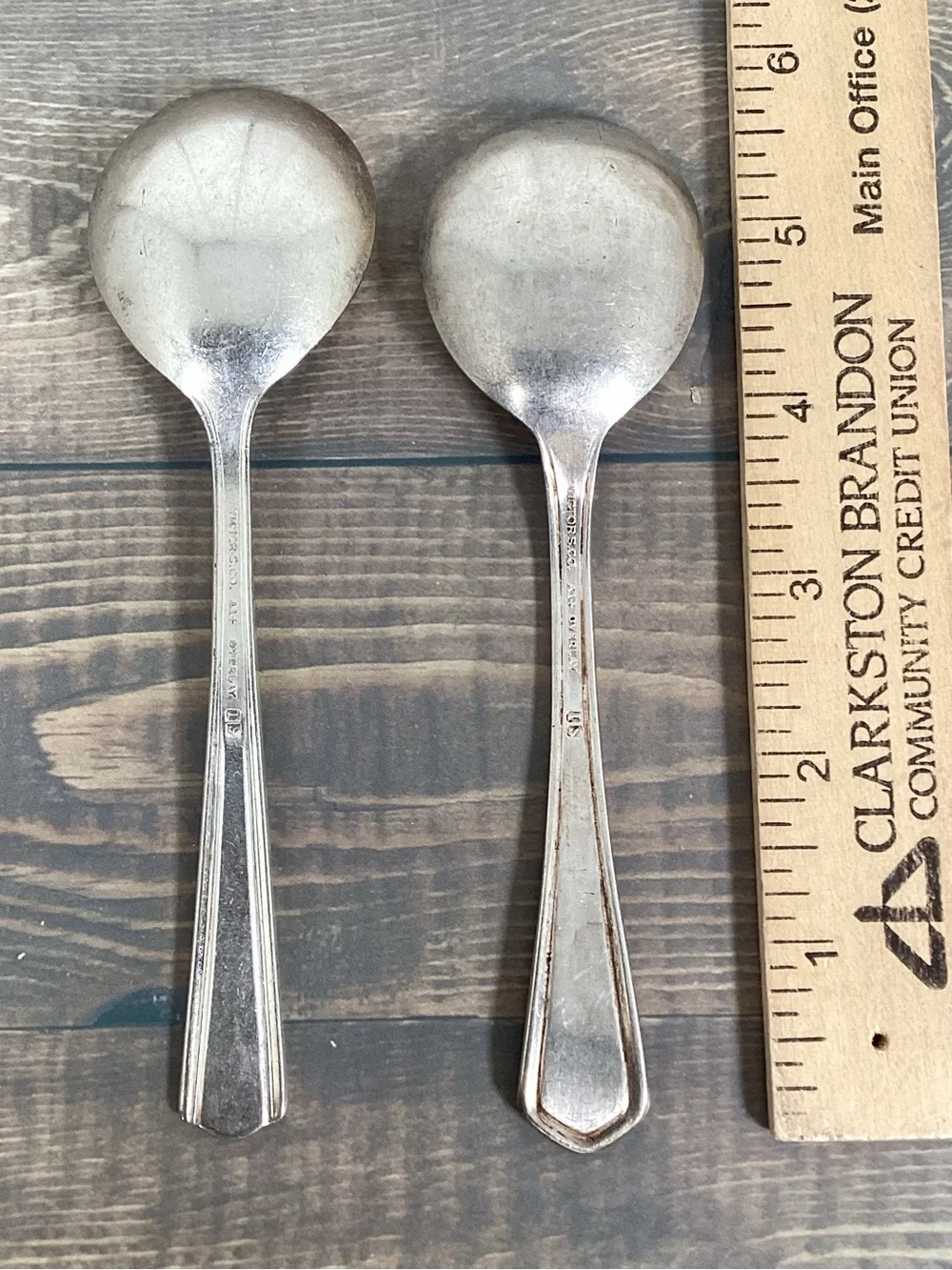 Vintage Silver Plated Spoon Collection, Lot Of 7 Spoons